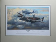 Limited Edition Aviation Mounted Print Two's Company-Philip West with Signatures