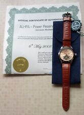 Alpha 1993  Turbiwheel  Automatic Watch Power Reserve  Stainless Steel case