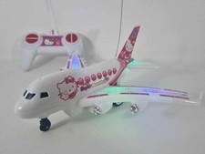 Hello Kitty Pink Aeroplane Remote Control Car Music & Light Car Plane