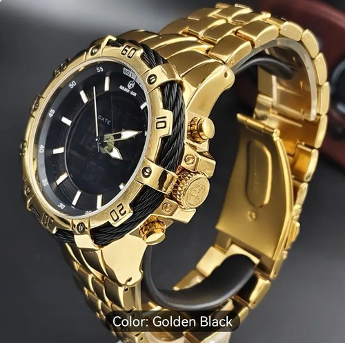 Men luxurious black golden - luxurious, black&golden