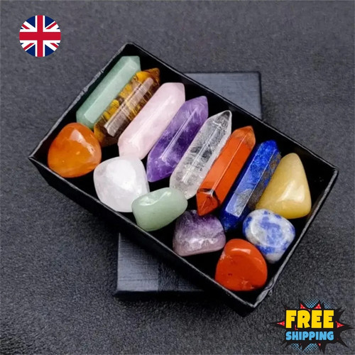 14pcs quartz crystal chakra - 14pcs,