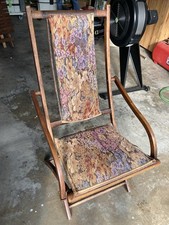 Antique Folding Campaign Deck Chair