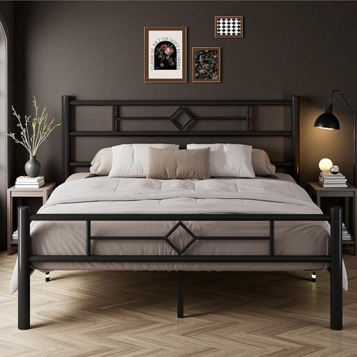 King size bed - size, frame