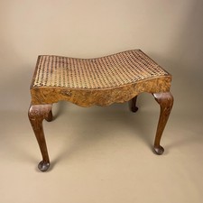 Antique Cane Seat Stool Queen