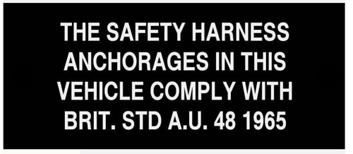 Classic car seat belt advisory - seat,