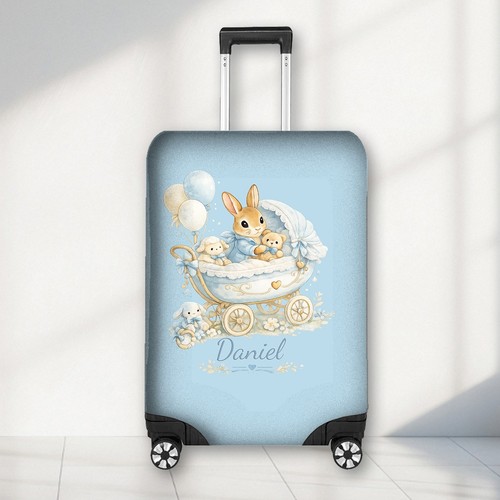 Personalised name bunny - personalised, pram