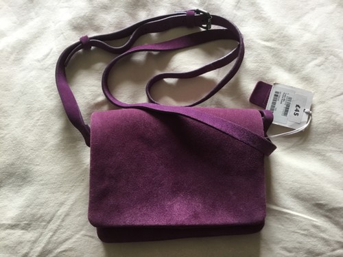 Clarks small purple suede