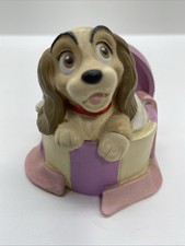 Disney Store Exclusive Lil Classics Lady And The Tramp in a Hatbox PVC Figure