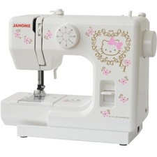 JANOME Hello Kitty KT-35 Sewing Machine Compact Electric White 100V for Crafting