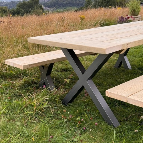 Rustic farmhouse garden table - rustic,