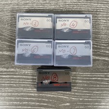5 x Sony MGR-60 Micro MV MicroMV Video Tape Cassettes | 60-Minute | Preowned