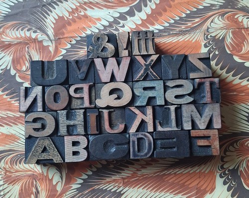 Wooden letterpress printing - letterpress,