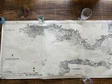 Vintage 1946 Nautical Admiralty Map Bristol Channel no 1179 - Very Large