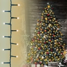 ANSIO® Christmas Tree Lights 1000 LED 25m Cluster Compact Warm & Cool White