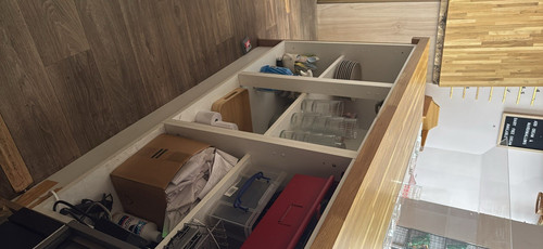 Solid wood oak block kitchen - solid,