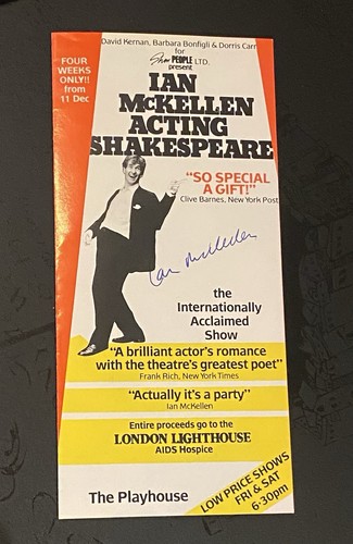 Sir ian mckellen signed - mckellen,