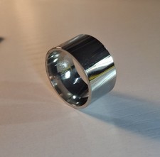 Thick Band Silver Tungsten Carbide Wedding Engagement Promos Ring Size 13