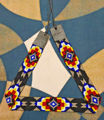 Beaded hat band - beaded,