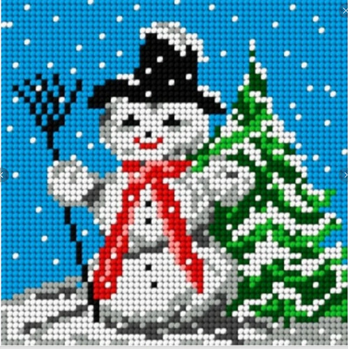 Orchidea tapestry kit snowman - orchidea,
