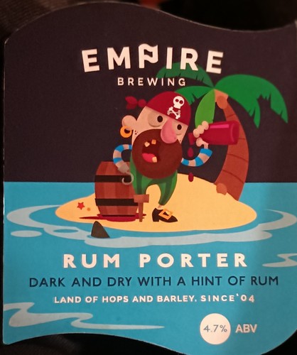 Empire brewery rum porter - rum,