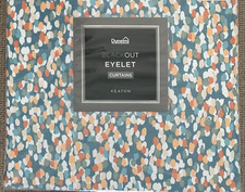 Dunelm Keaton Multicoloured Spot Blackout Eyelet Curtains - 66" x 90" Pair