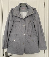 Per Una Pearl Grey Bodysensor Stormwear Jacket Size 14