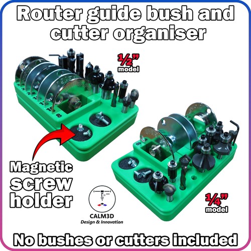 Router guide bush and cutter
