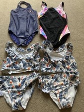 Bundle of 4 Girls Swimsuits 11-13 Years