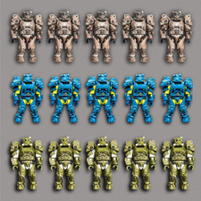 5Pcs MEGA Bloks Blue T-60