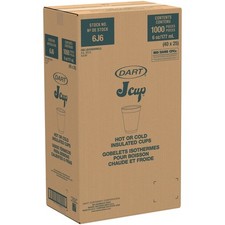 Dart 6J6 6 oz White Foam Cups