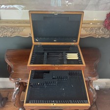 Oak Cutlery box+Dinner Knifes