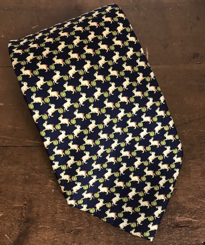 Rabbits silk necktie mens - rabbits,