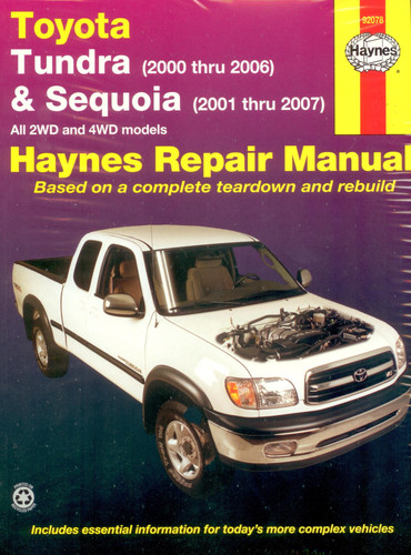 Manual toyota tundra 2000 - manual, 2000-2006