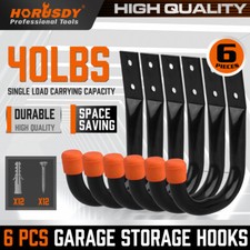 6PC Garage Hooks Organizer