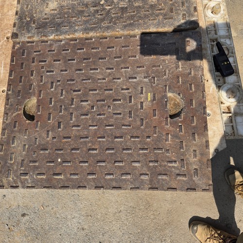 Cast iron manhole cover - manhole,