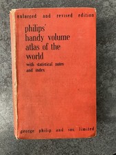 Phillips Handy Volume Atlas Of The World 1936 Antique Hardback