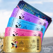 Disney Wedding Invite Card