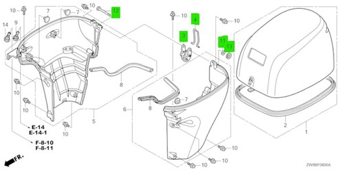 Honda bf10d cowling hood - honda, /