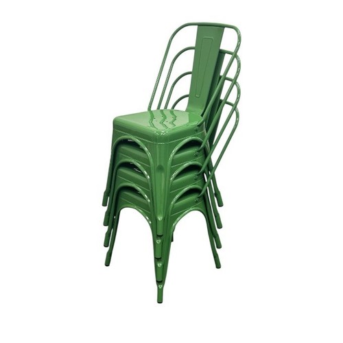 Green tolix chairs - green,