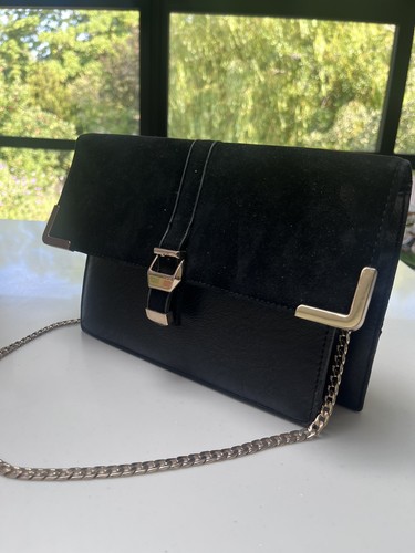 Dune london black clutch - london,