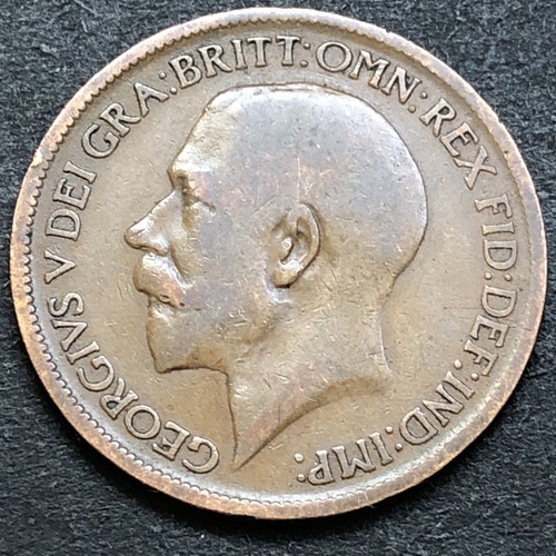 1922 halfpenny 2d british - 1922, 1/2d