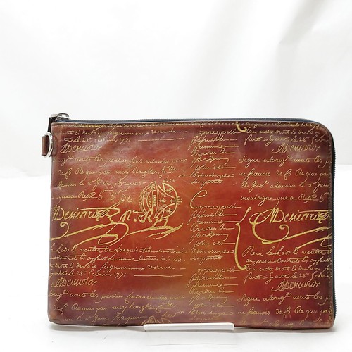 Berluti clutch bag caldigraphy - berluti,