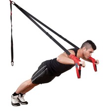Pro Suspension Trainer Set Home Gym Fitness Workout Straps Indoor Outdoor #599
