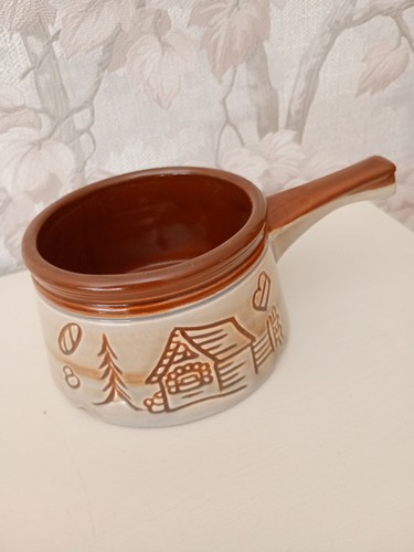 Vtg ceramic soup - , bowl