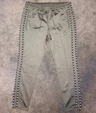 New Victoria Secret Women's Grey Monogram Detail Tracksuit Bottoms Joggers UK L