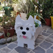 Planter Animal Shaped Dog Shape Planter PVC Garden Decoration Dog Flower Pot
