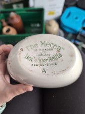 Vintage 3 Pints Ceramic The MECCA HOT WATER BOTTLE By GRIMWADES Pottery England