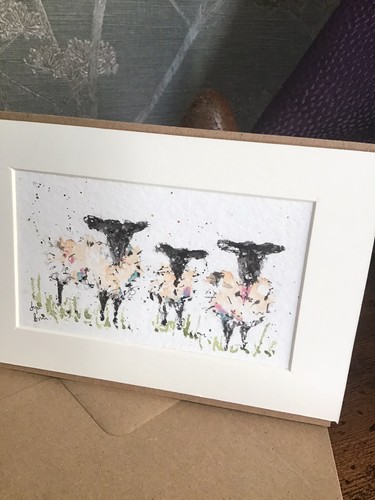 Original watercolour card - watercolour,