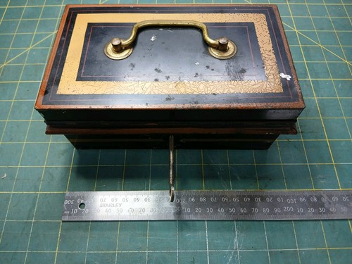 Vintage metal money tin - vintage, with