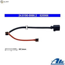 2x WARNING CONTACT BRAKE PAD